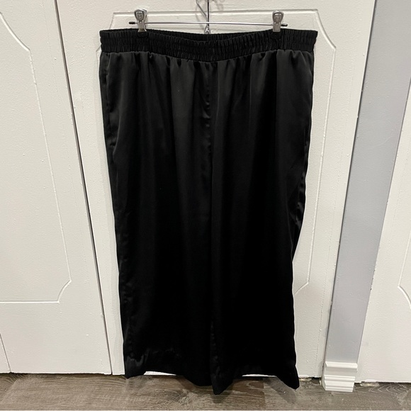 Eloquii Pants - Eloquii Black Wide Leg Pants